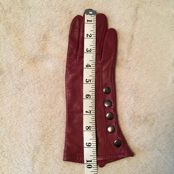 NINE WEST leather gloves sz S - Picture 5 of 9